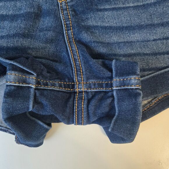 No Boundaries High-Rise Denim Shorts Size 15 | Triple Button | Cuffed Hem - Picture 8 of 14